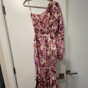 HEMANT & NANDITA Pink one sleeve dress